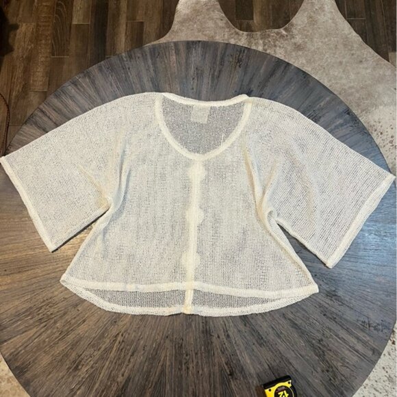 Vintage Y2K Noelle White / Off White Open Knit Top – One‎ Size - Picture 2 of 8